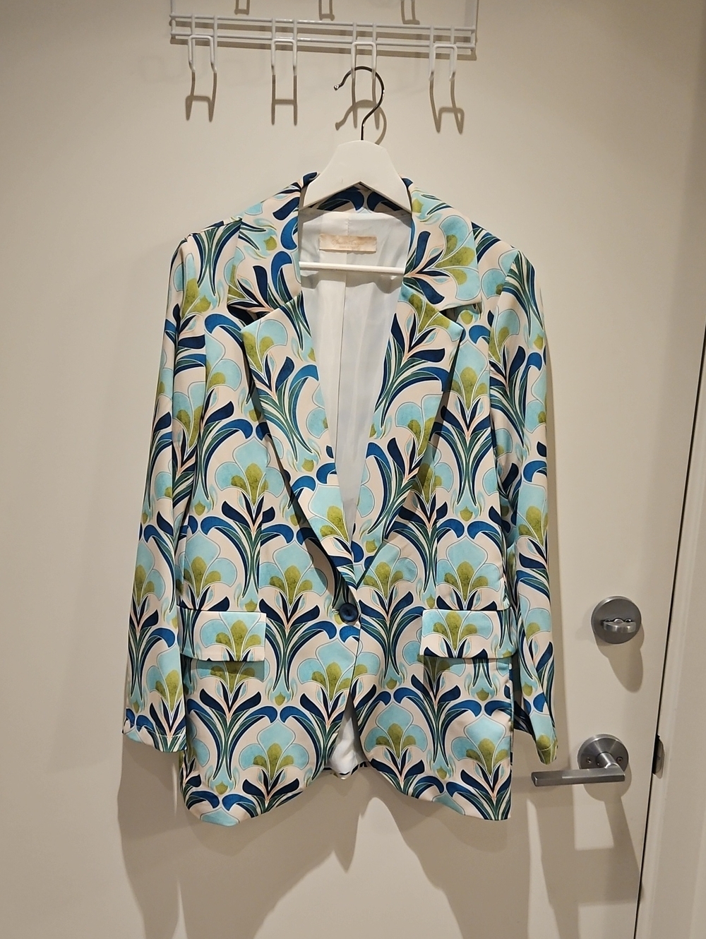 Patterned Blazer - M